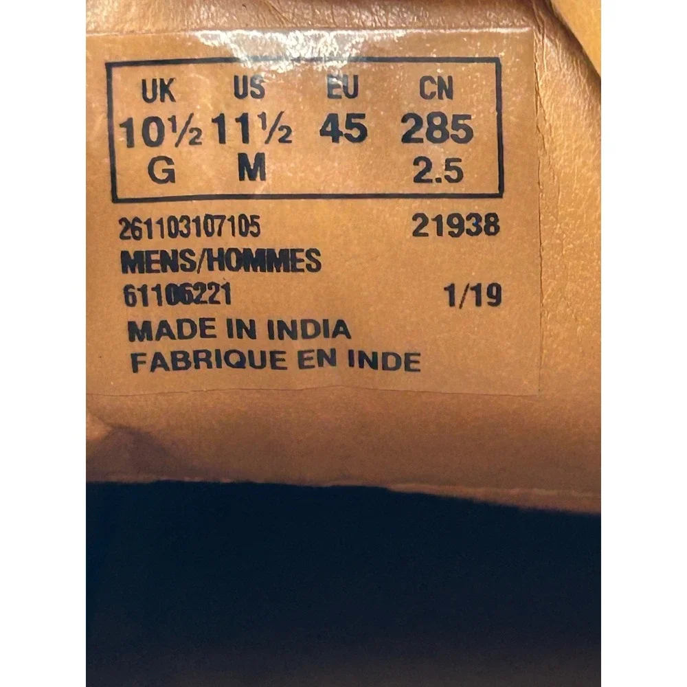 Clarks Collection Men Black Leather Ultimate Comfort Derby Shoes Size 11.5M
